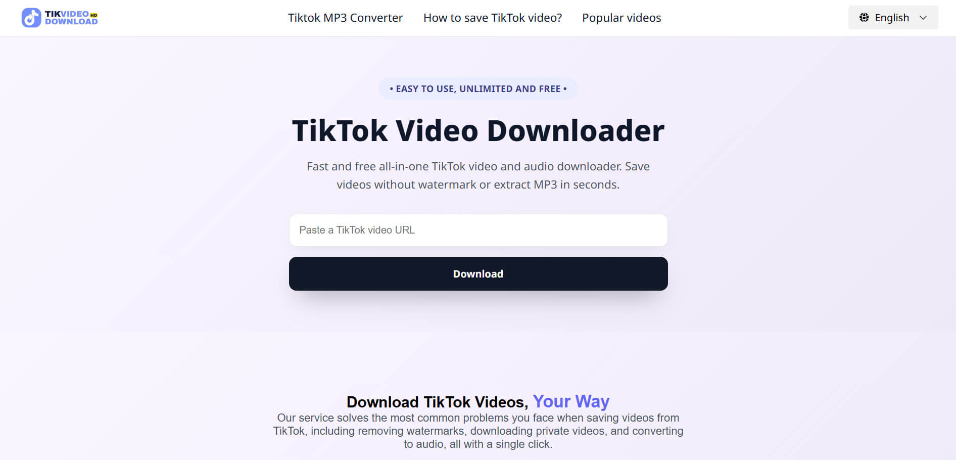 A visual guide showing the steps for MP3 download: a TikTok video, 